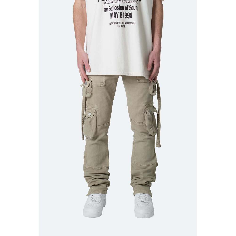 mnml D152 Cargo Straight Denim - Brown Size 38Brown / 38